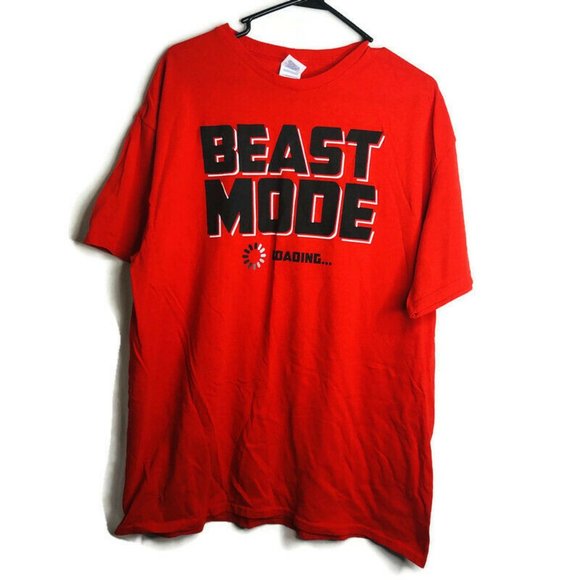 Other - Mens Size XL Red Beast Mode Loading T-Shirt